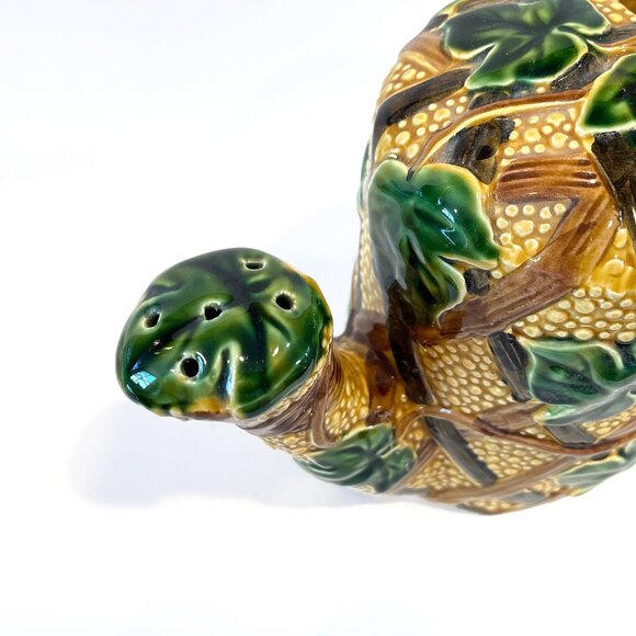 Vintage HALDON GROUP Ceramic Watering Can Lattice Ivy Leaf Japan Pottery - Picture 8 of 9